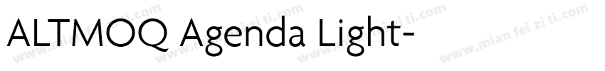 ALTMOQ Agenda Light字体转换